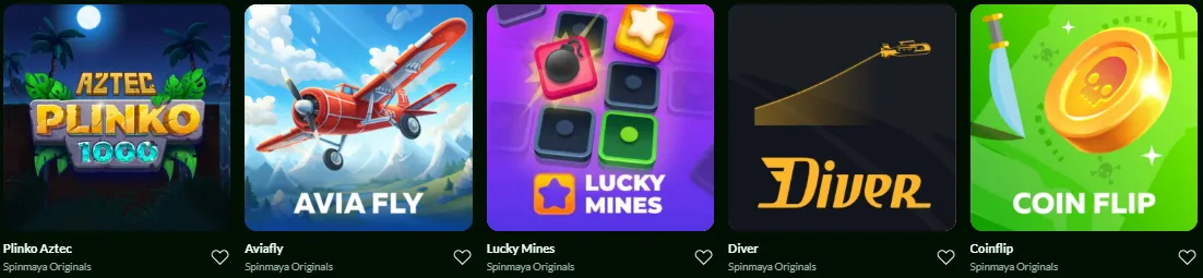 spinmaya casino top games